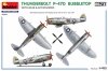 MiniArt 48018 THUNDERBOLT P-47D BUBBLETOP WITH BASE & ACCESSORIES. BIG SET 1/48
